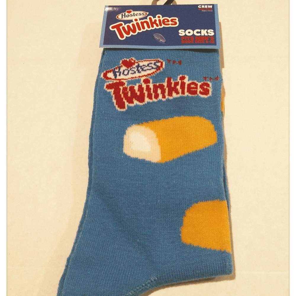 'Hostess Twinkies' Adult  Crew Socks  - Shoe Size 6 - 12 *NWT*